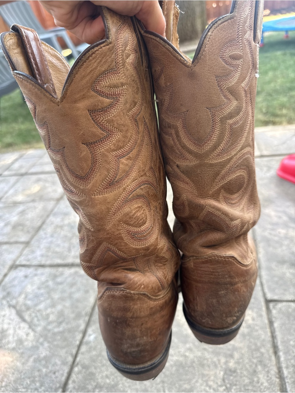 Women’s brown leather western cowboy boots size 8 - Picture 8 of 8